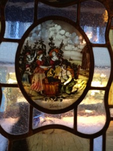 Stained glass window at Restaurant Uhrturm