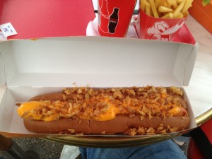 Hot dog from Casey's